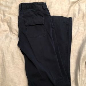 Straight leg navy chinos